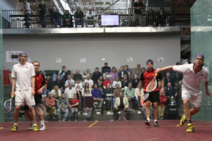 World's first all-glass hardball doubles court a hit with the pros